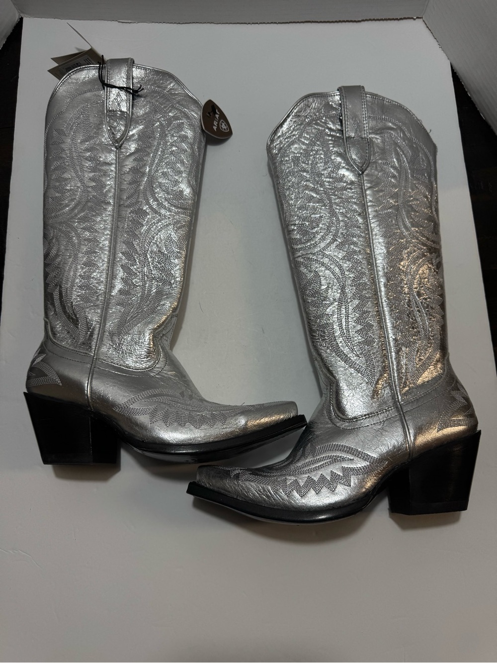 Ariat Casanova Silver Shine Women's Western Boots - Picture 12 of 15